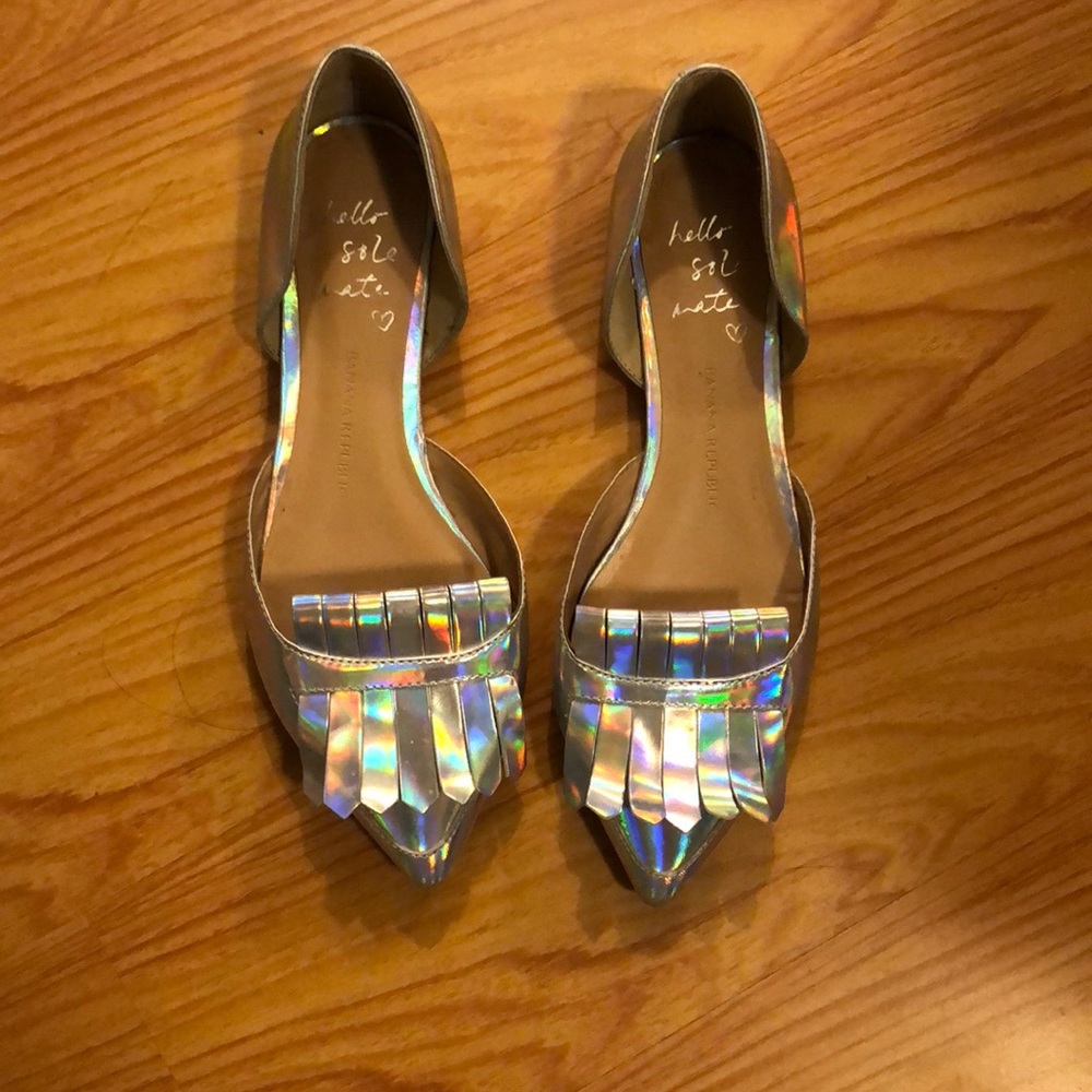 Banana Republic Holographic D’orsay Flats